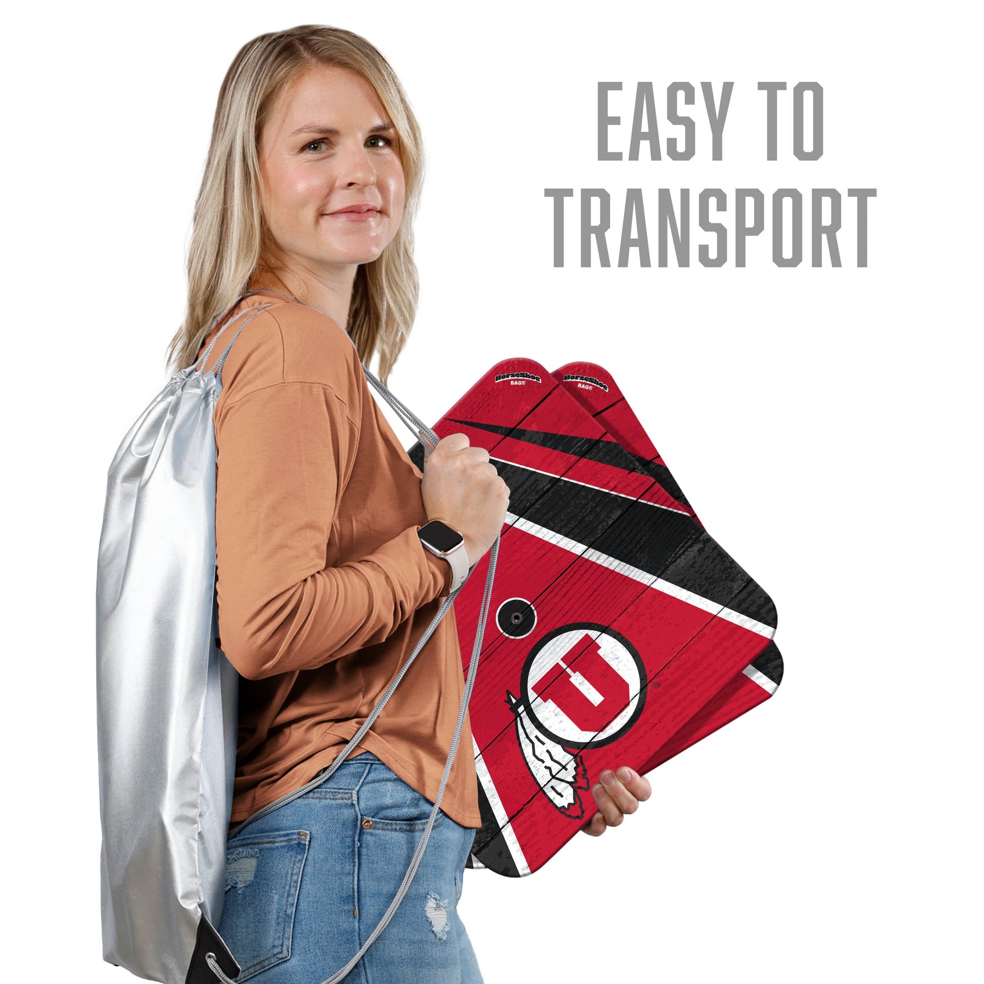 NCAA Utah Utes Horseshoe Bag Game