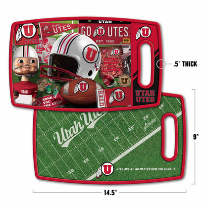 Utah Utes Retro Series Cutting Board Alt 1