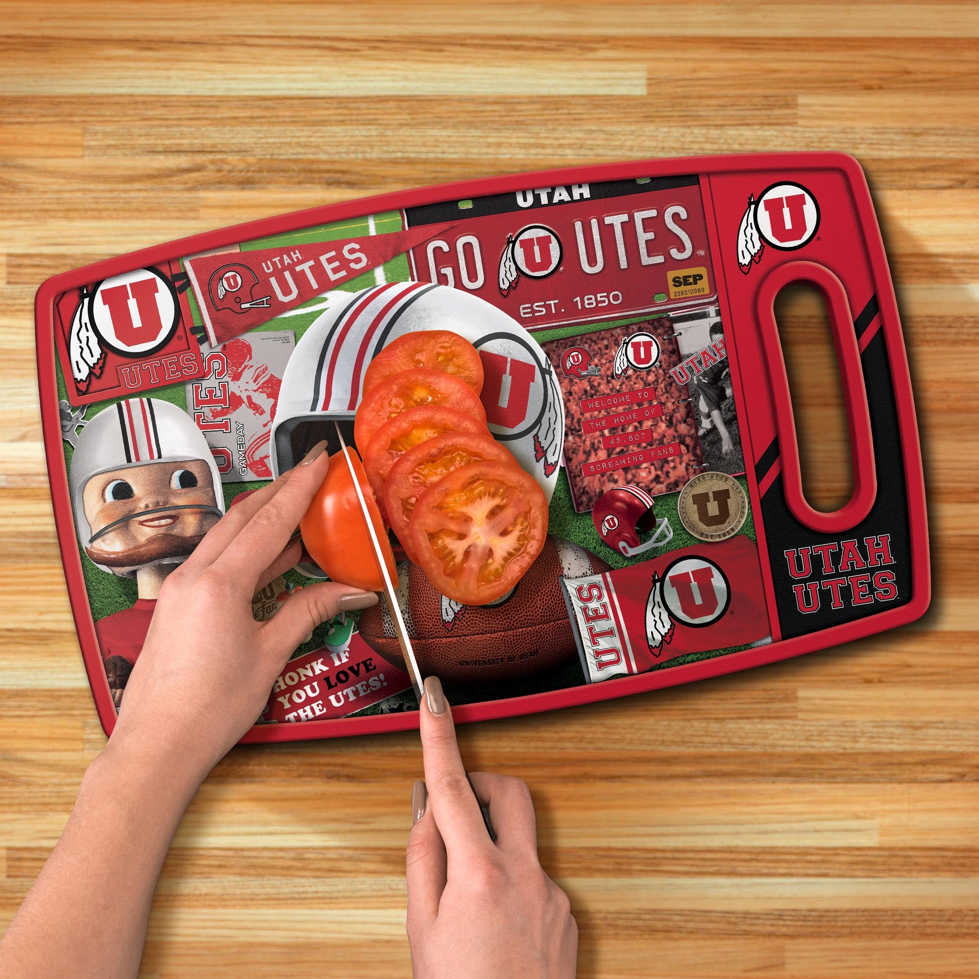 Utah Utes Retro Series Cutting Board Alt 3