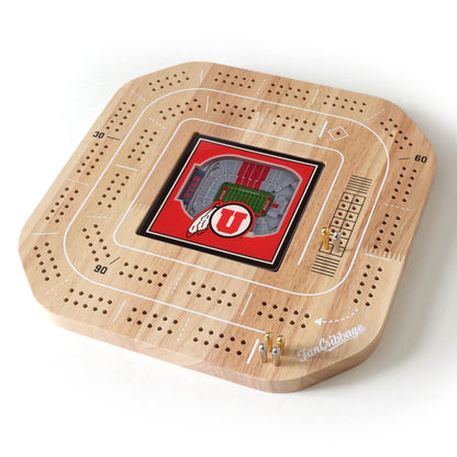 NCAA Utah Utes StadiumView Cribbage