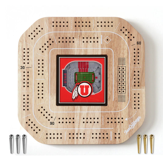 NCAA Utah Utes StadiumView Cribbage