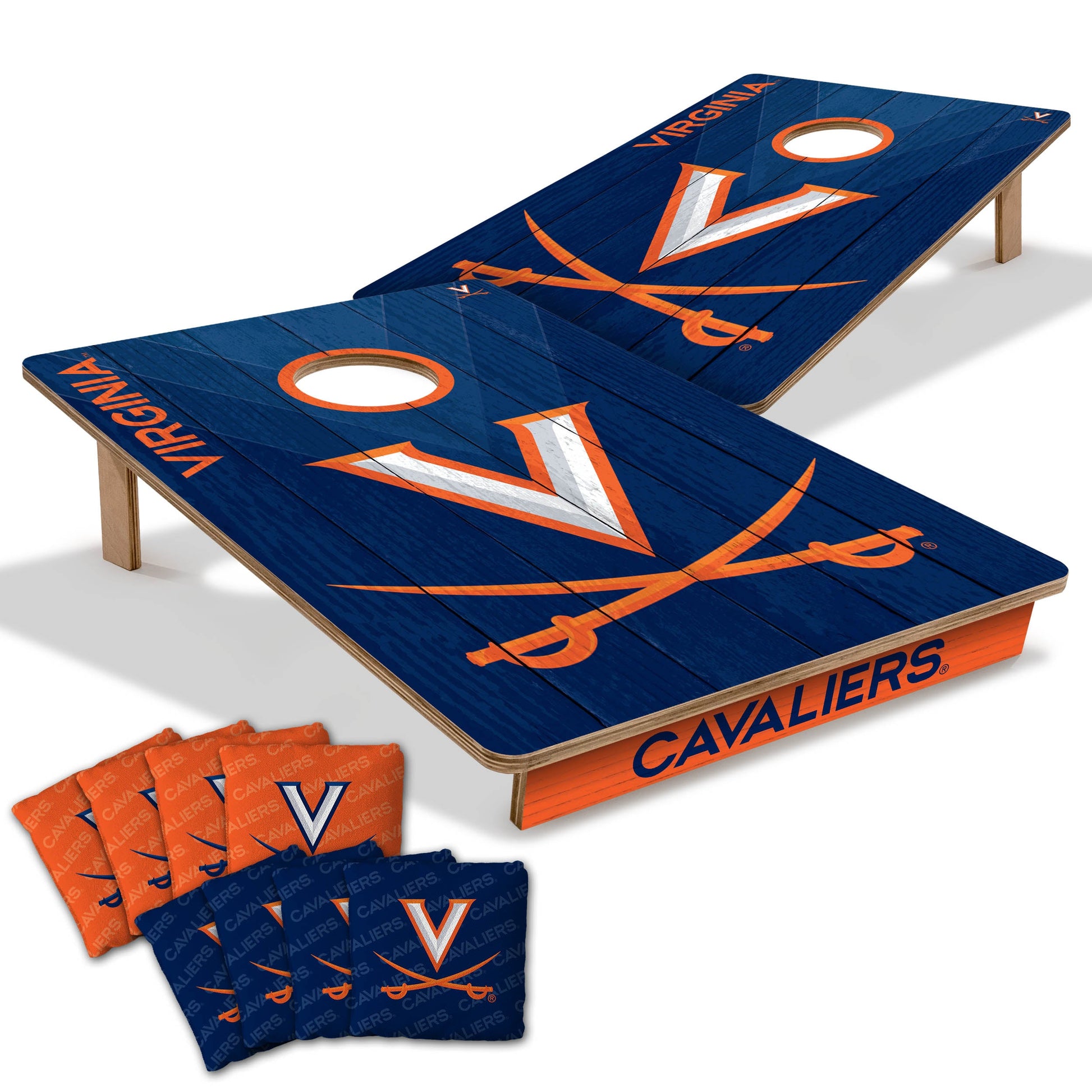 NCAA Virginia Cavaliers 2' X 3' All-Wood Cornhole Set-main