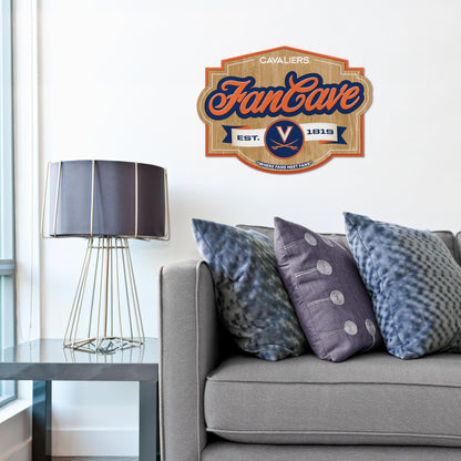 Virginia Cavaliers Fan Cave Sign Alt 1