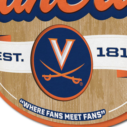 Virginia Cavaliers Fan Cave Sign Alt 3