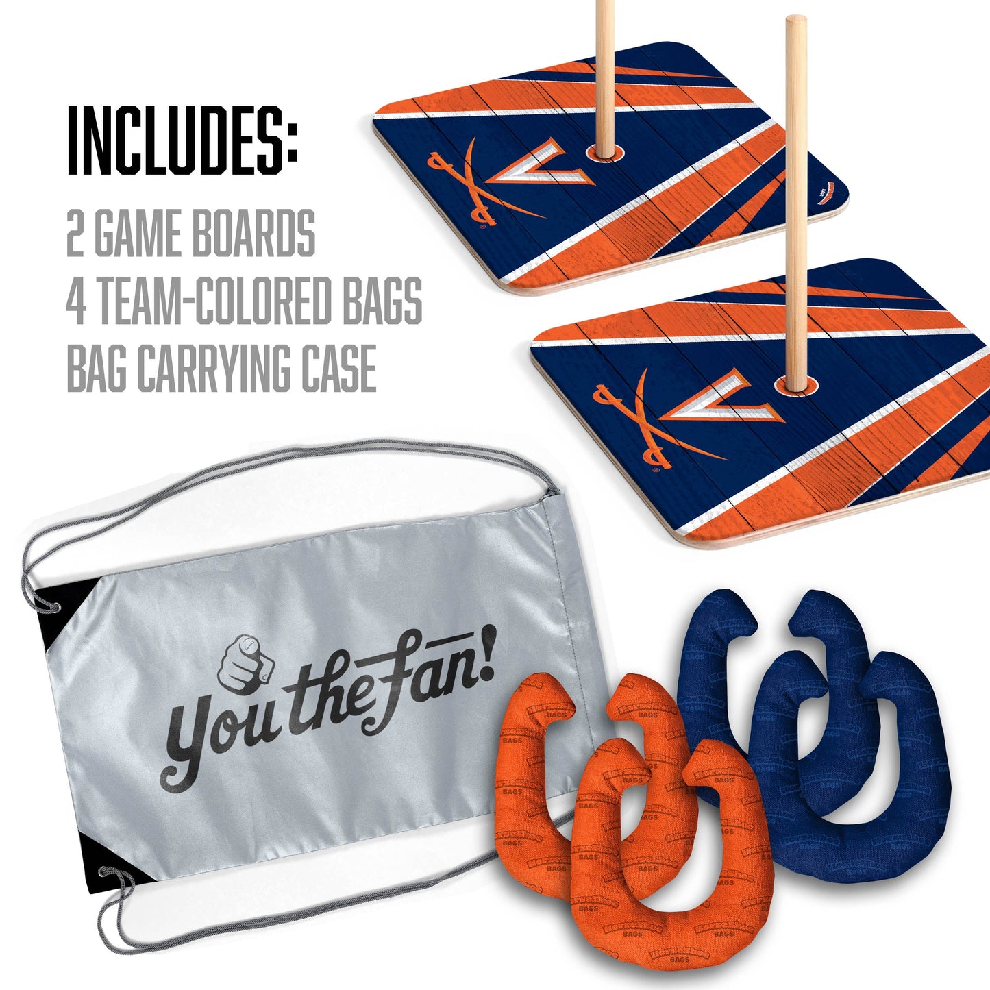 NCAA Virginia Cavaliers Horseshoe Bag Game