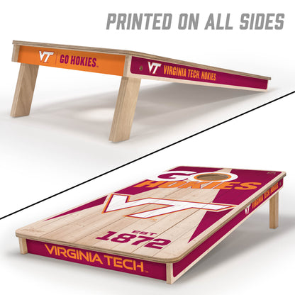 NCAA Virginia Tech Hokies 2' x 4' All-Wood Cornhole Set
