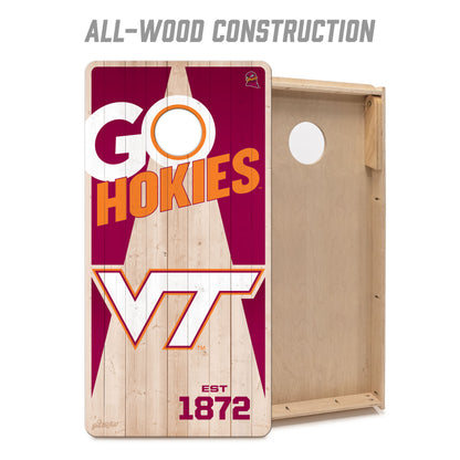 NCAA Virginia Tech Hokies 2' x 4' All-Wood Cornhole Set
