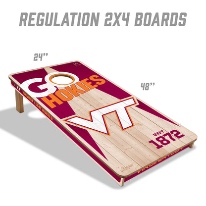 NCAA Virginia Tech Hokies 2' x 4' All-Wood Cornhole Set