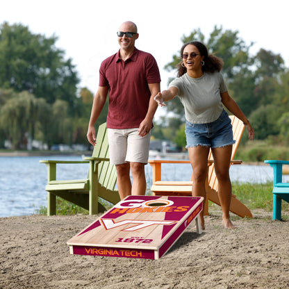 NCAA Virginia Tech Hokies 2' x 4' All-Wood Cornhole Set