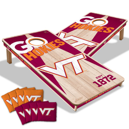 NCAA Virginia Tech Hokies 2' x 4' All-Wood Cornhole Set