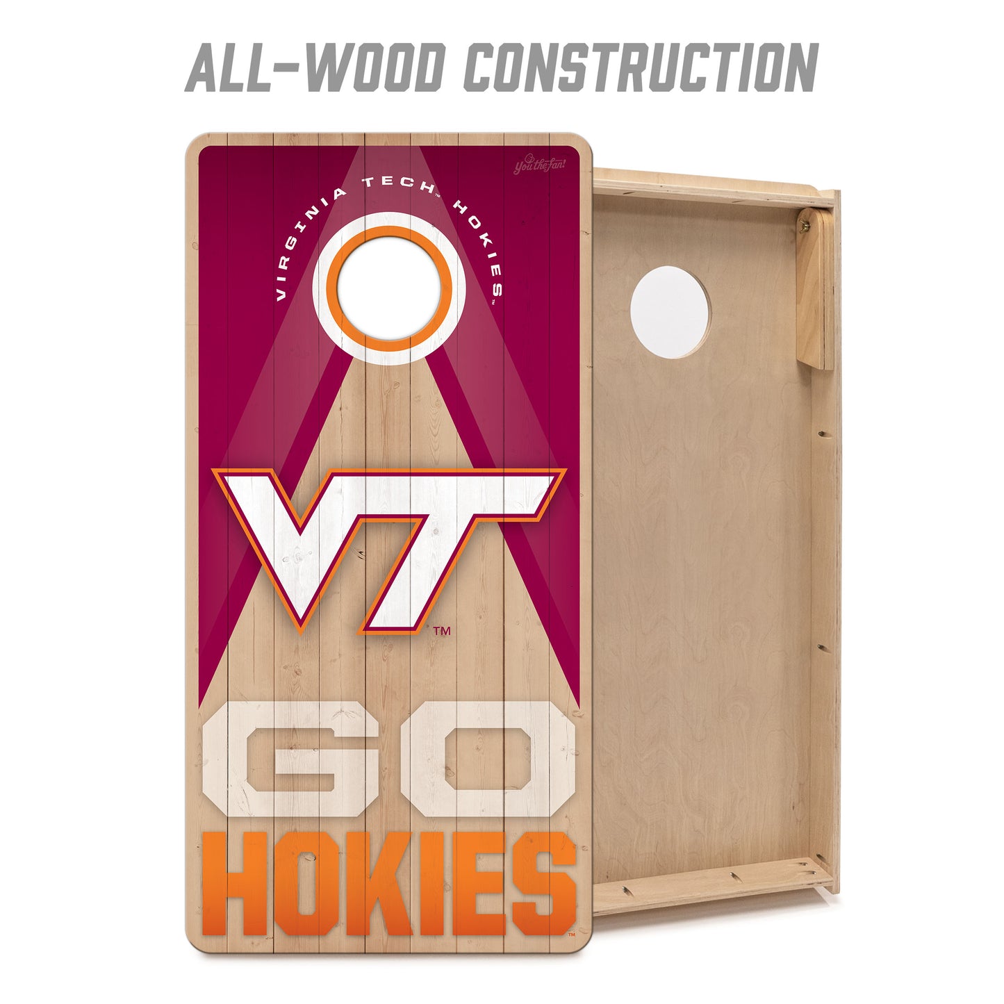 NCAA Virginia Tech Hokies 2' x 4' Slogan Series Cornhole