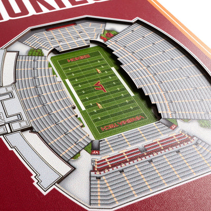 NCAA Virginia Tech Hokies 3D Stadium Banner 8' X 32'