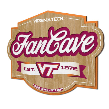 Virginia Tech Hokies Fan Cave Sign