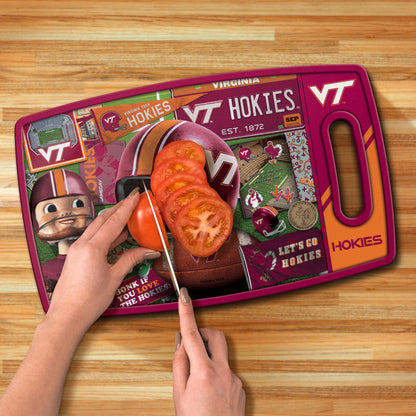 Virginia Tech Hokies Retro Series Cutting Board Alt 3