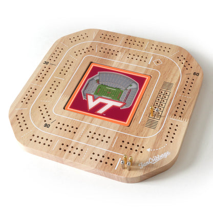 NCAA Virginia Tech Hokies StadiumView Cribbage