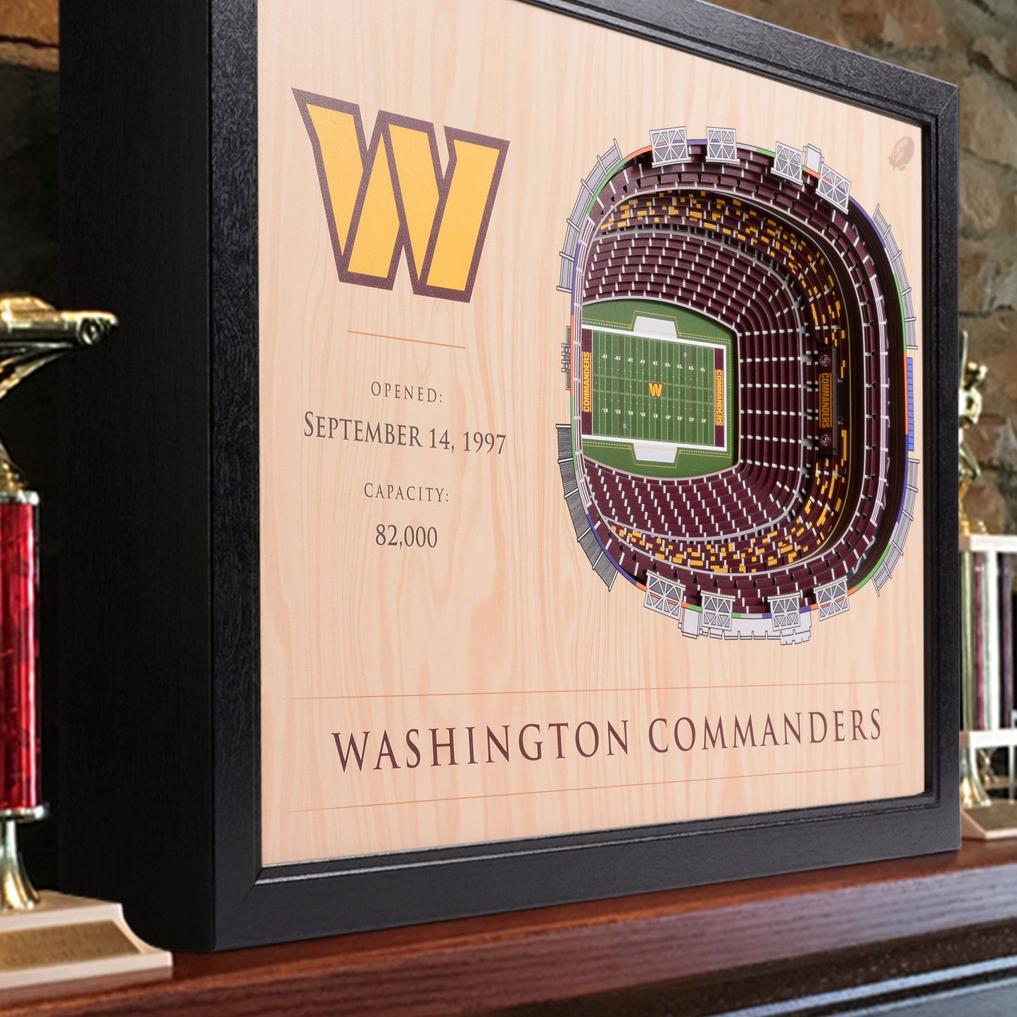 NFL Washington Commanders 25-Layer StadiumView Wallart