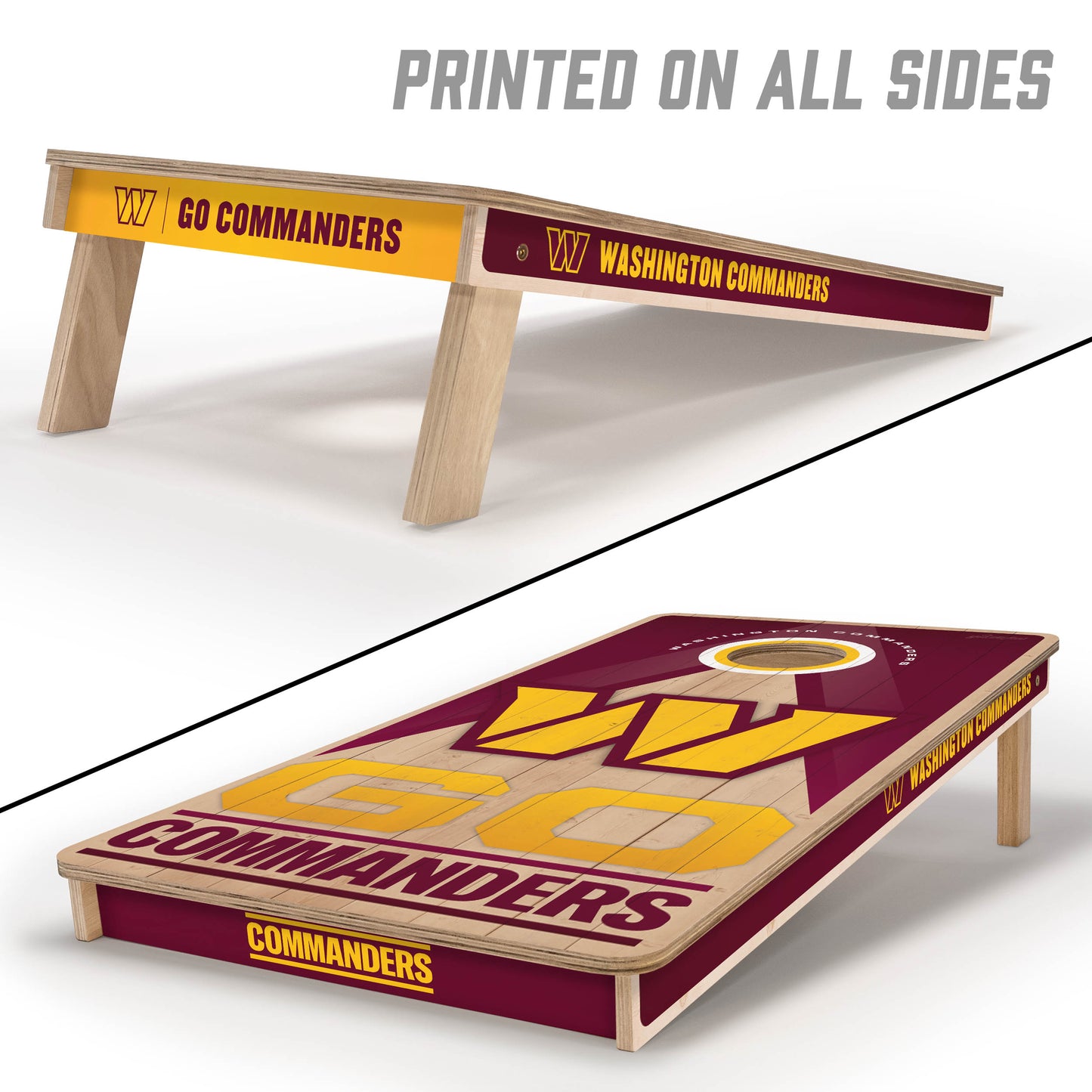 NFL Washington Commanders 2' x 4' Slogan Series Cornhole