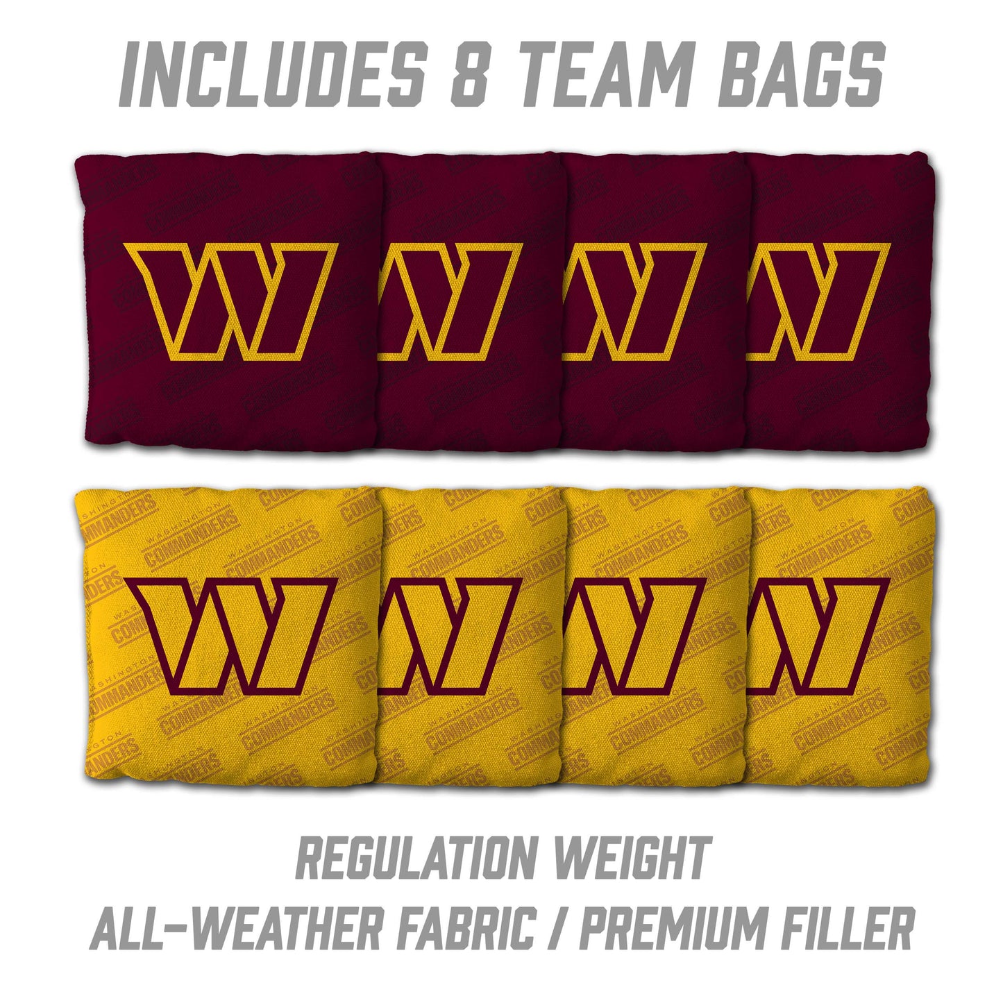 NFL Washington Commanders 2' x 4' Slogan Series Cornhole