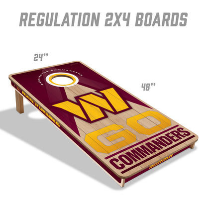 NFL Washington Commanders 2' x 4' Slogan Series Cornhole