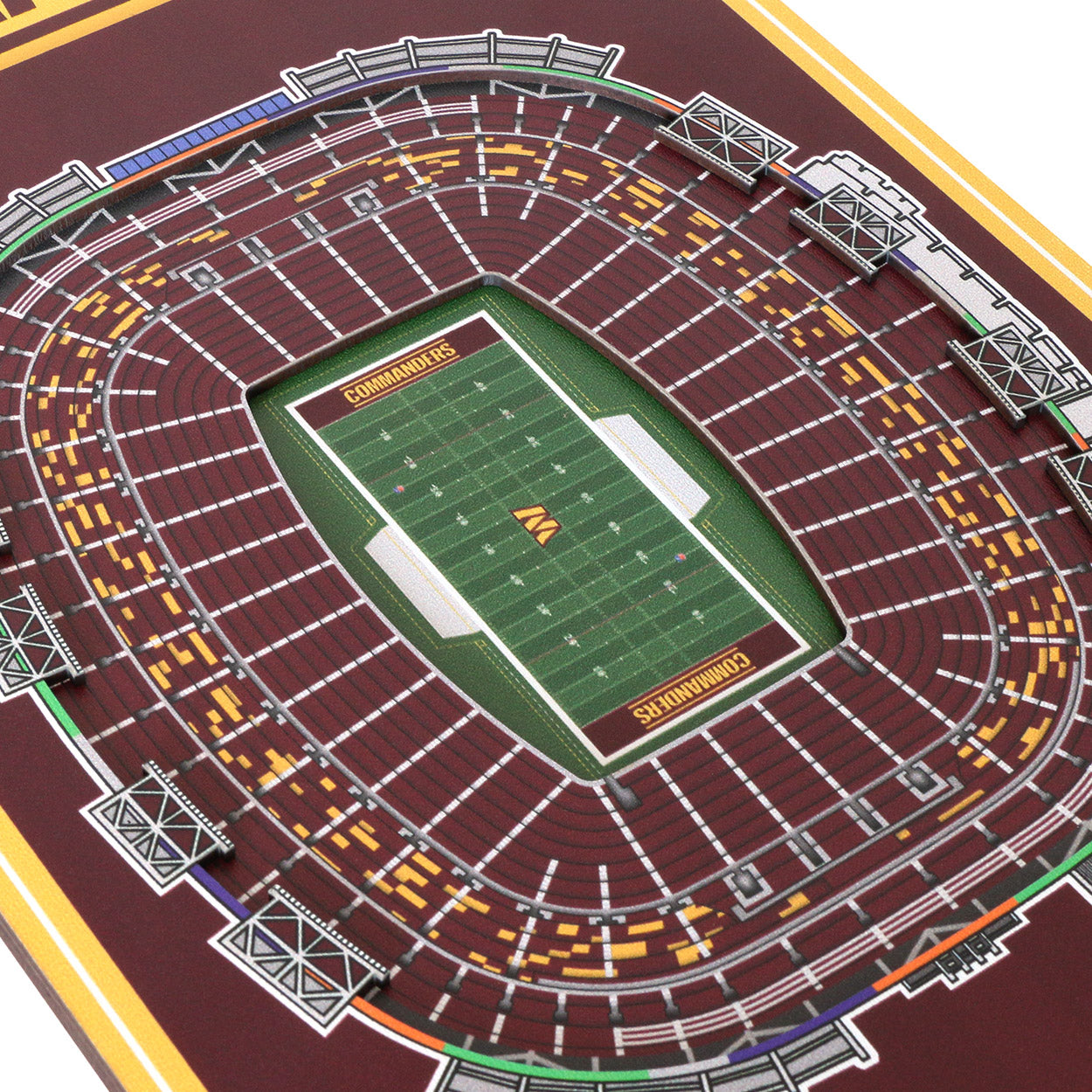 NFL Washington Commanders 3D Stadium Banner 8' X 32'