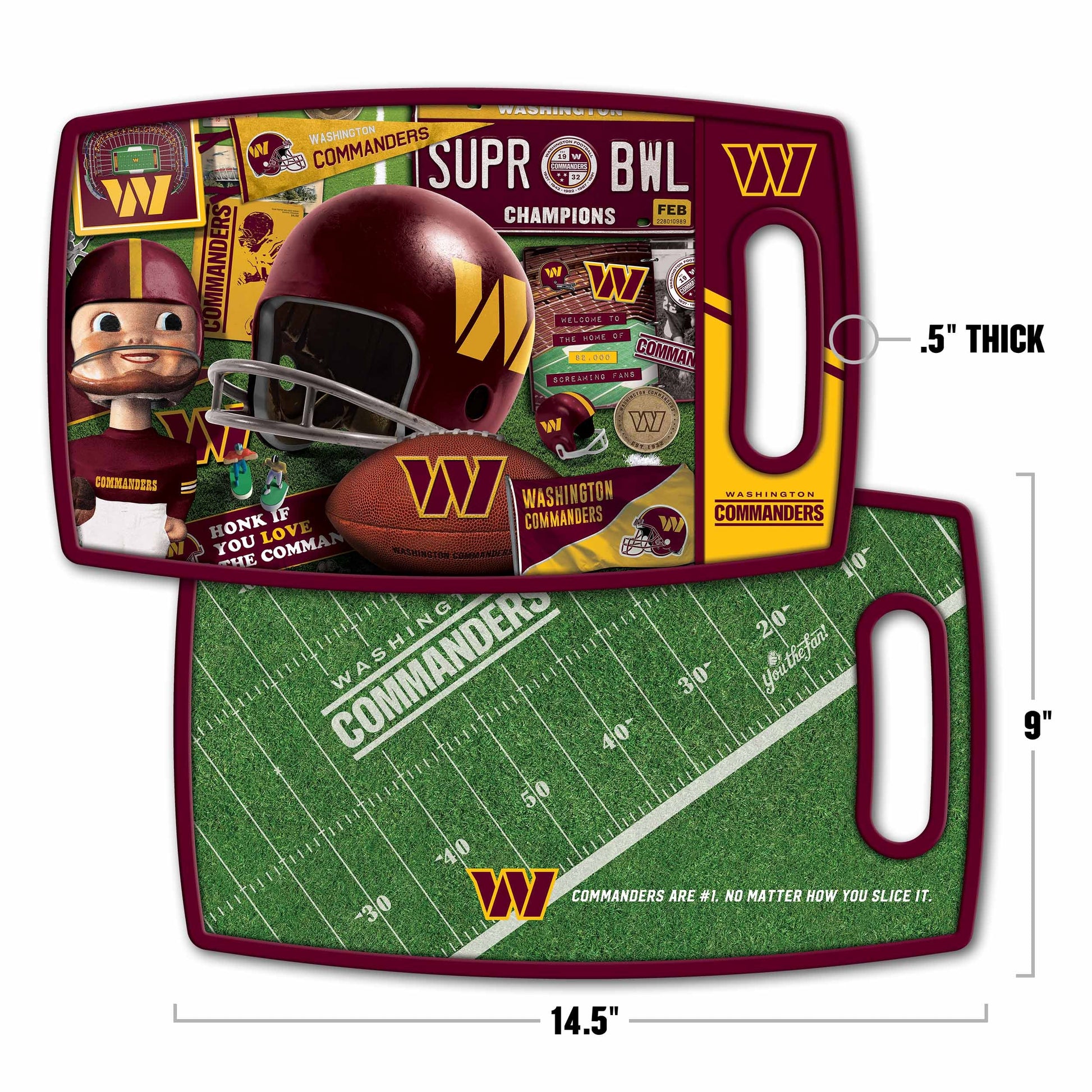 Washington Commanders Retro Series Cutting Board Alt 1