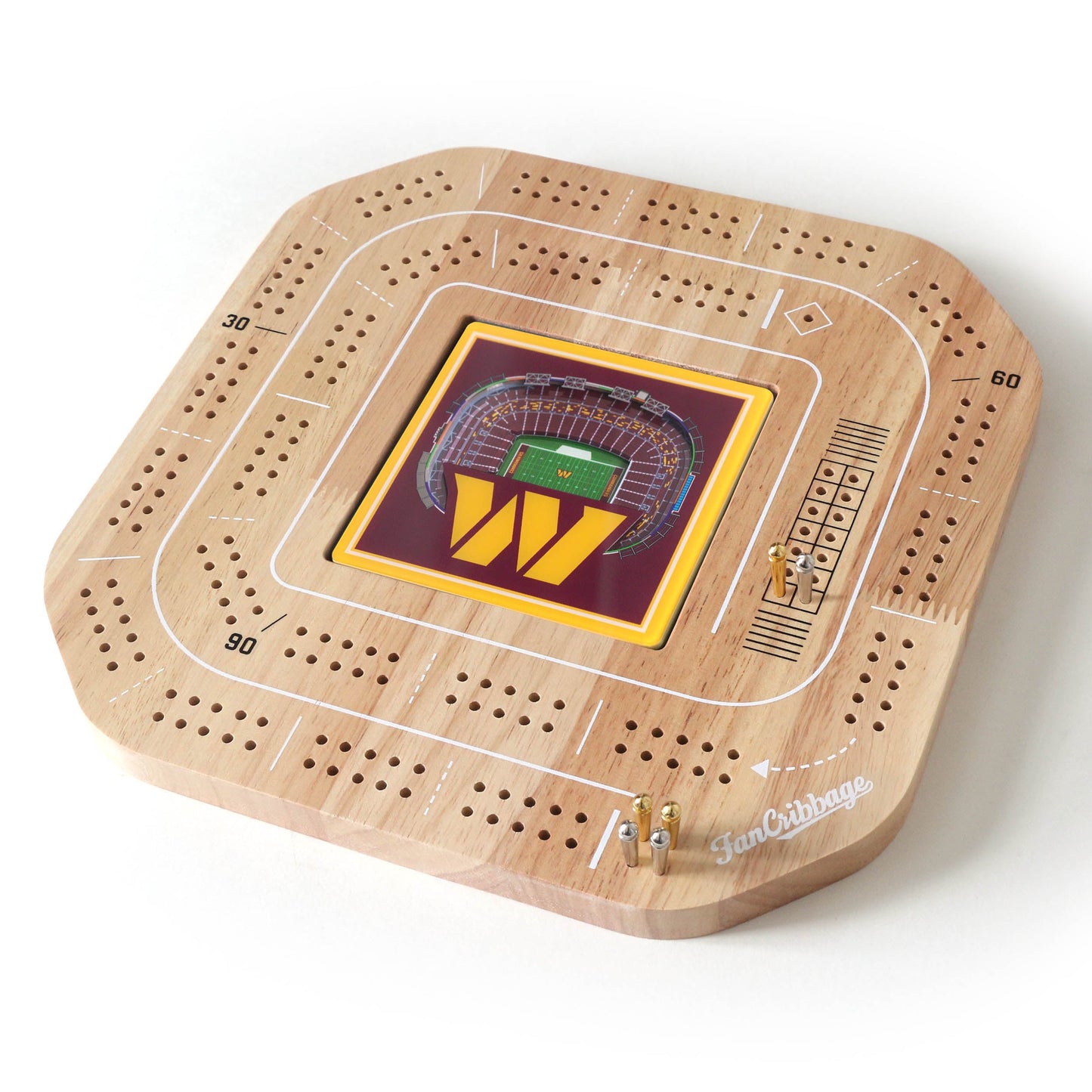 NFL Washington Commanders StadiumView Cribbage Game