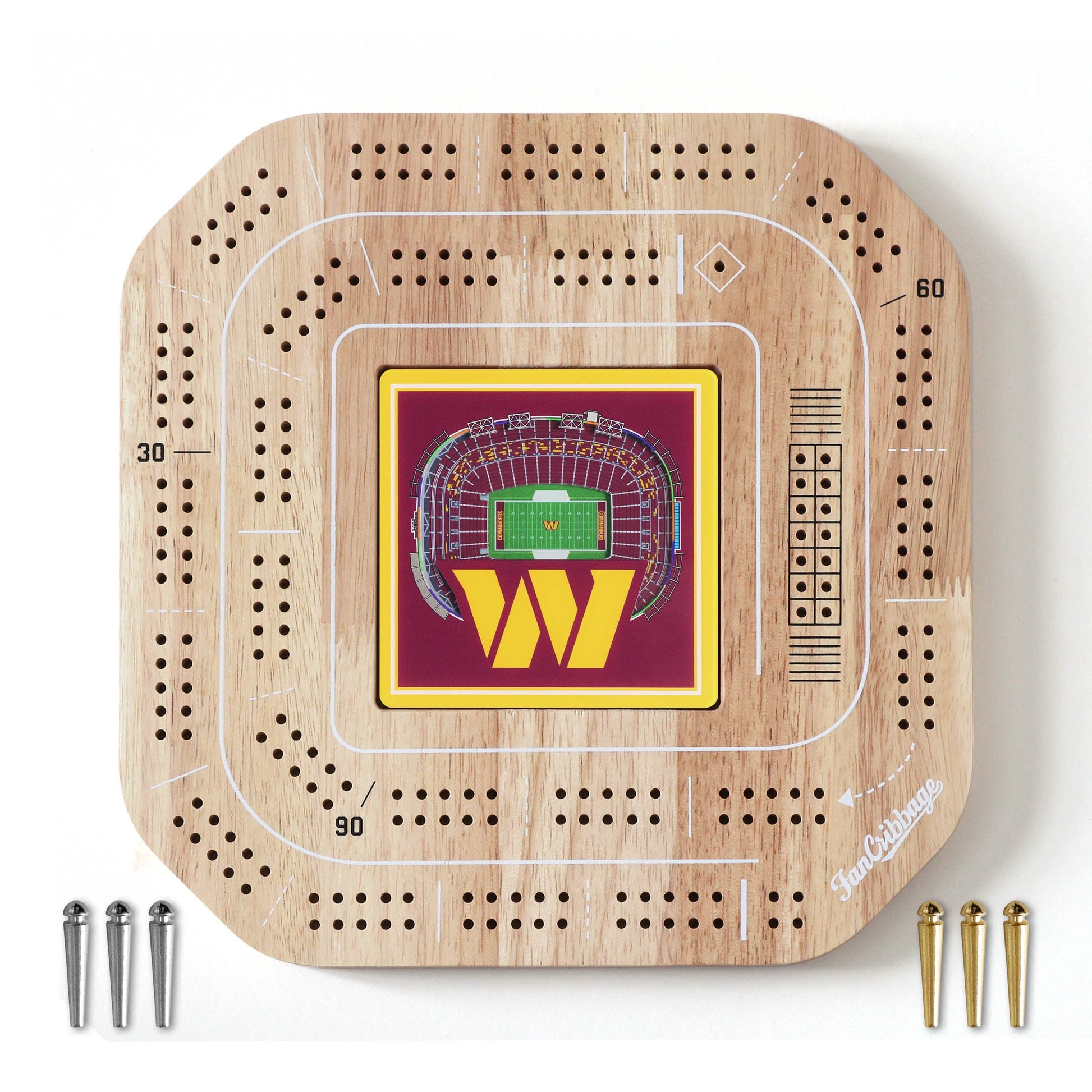 NFL Washington Commanders StadiumView Cribbage Game