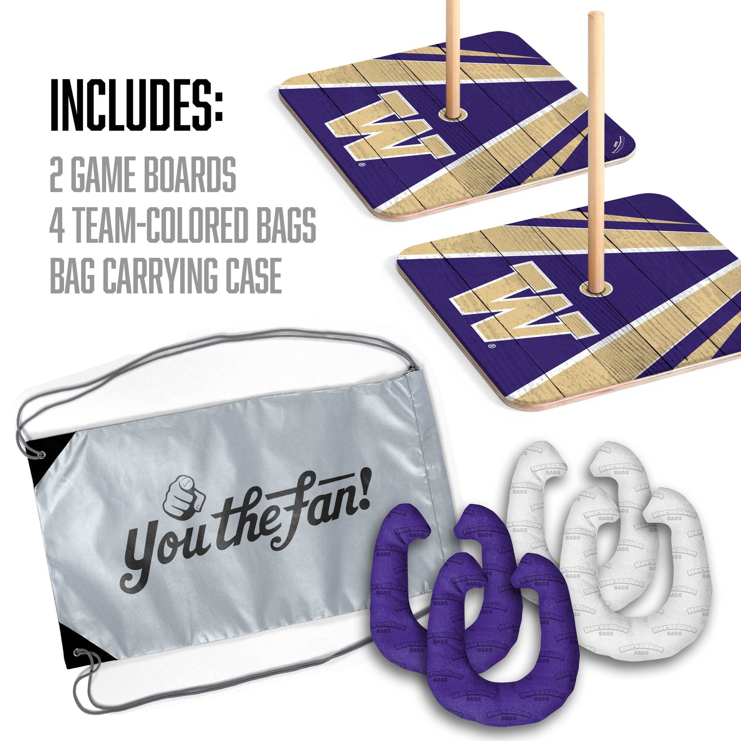 NCAA Washington Huskies Horseshoe Bag Game