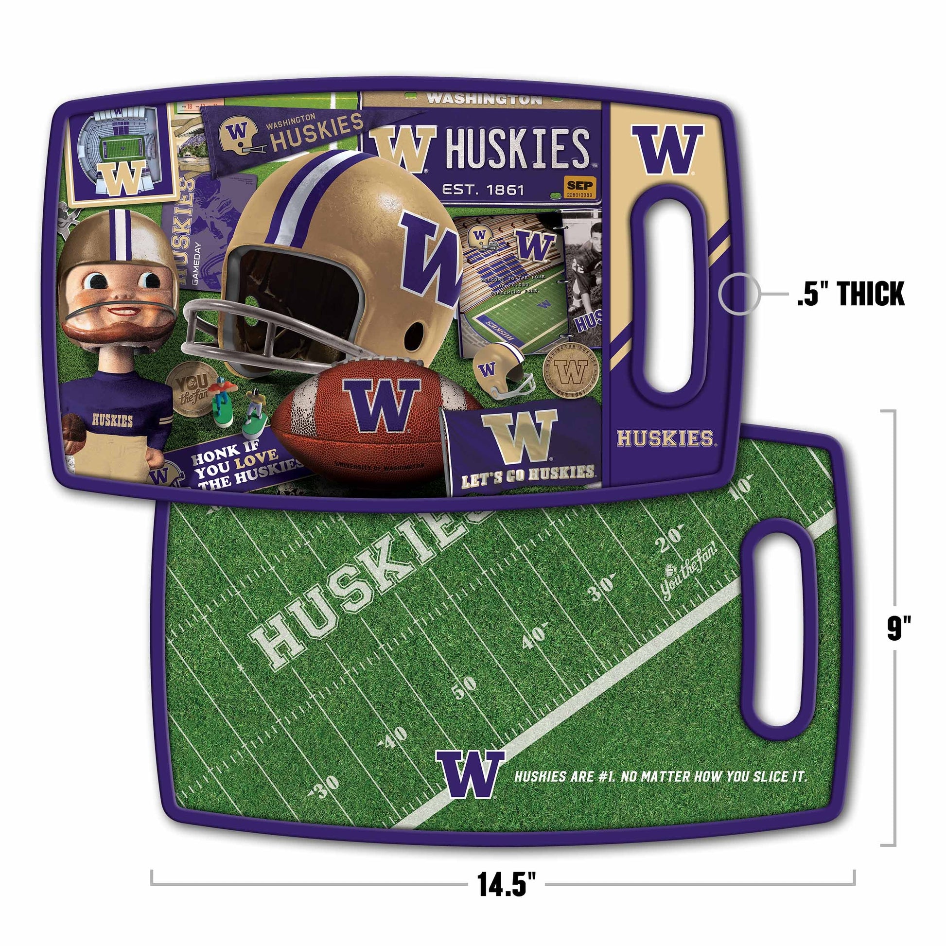 Washington Huskies Retro Series Cutting Board Alt 1