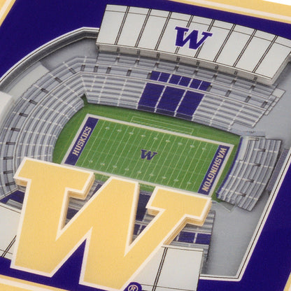 NCAA Washington Huskies StadiumView Cribbage
