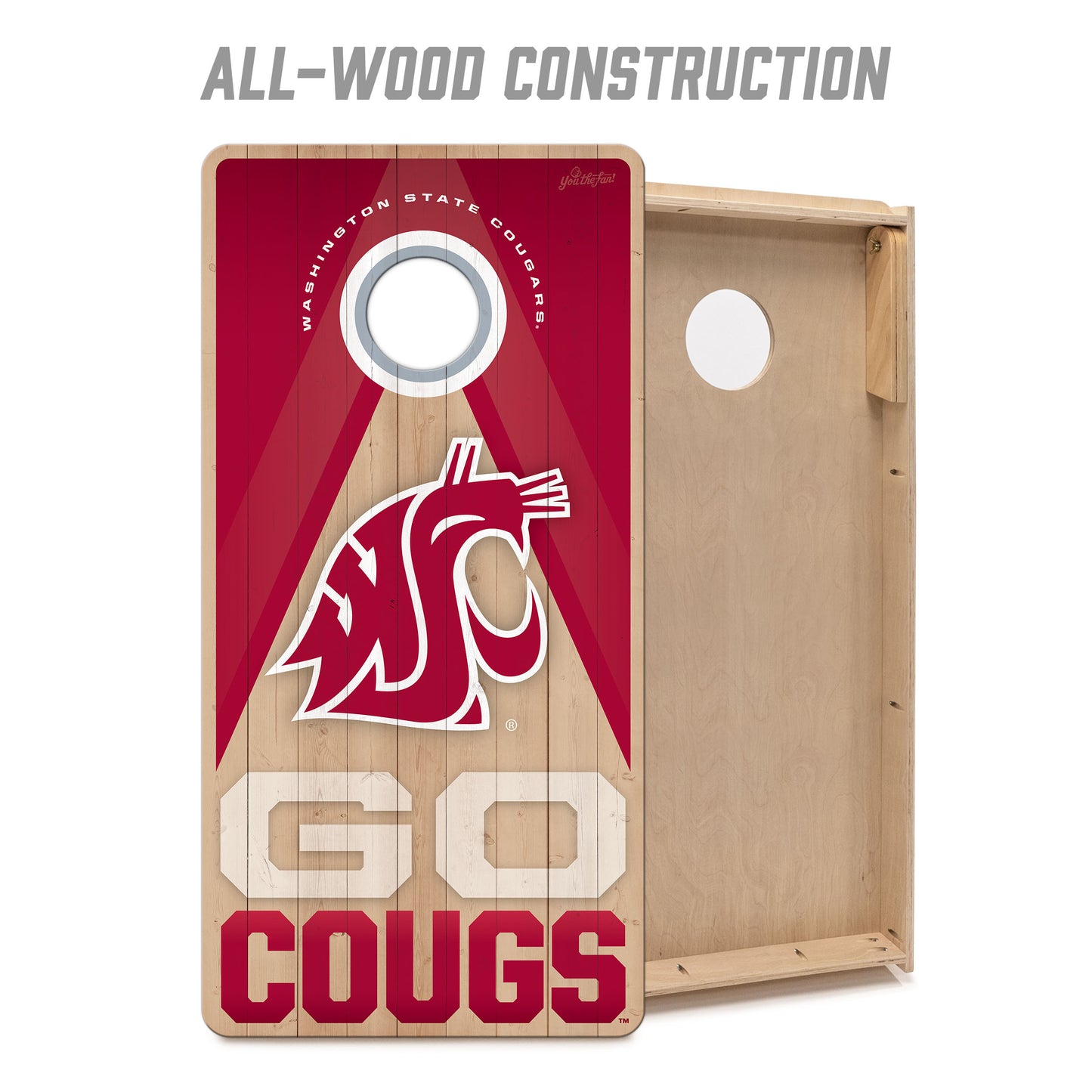 NCAA Washington State Cougars 2' x 4' Slogan Series Cornhole