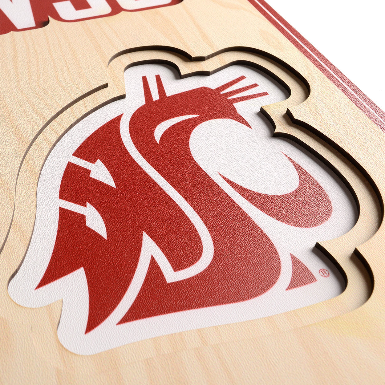 NCAA Washington State Cougars 3D Stadium Banner 8' X 32'