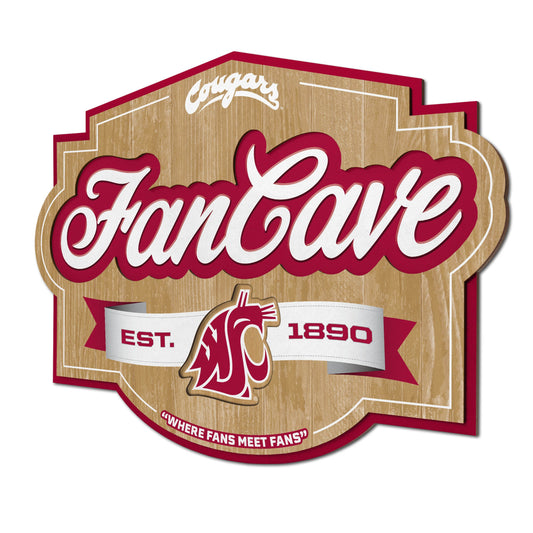 Washington State Cougars Fan Cave Sign