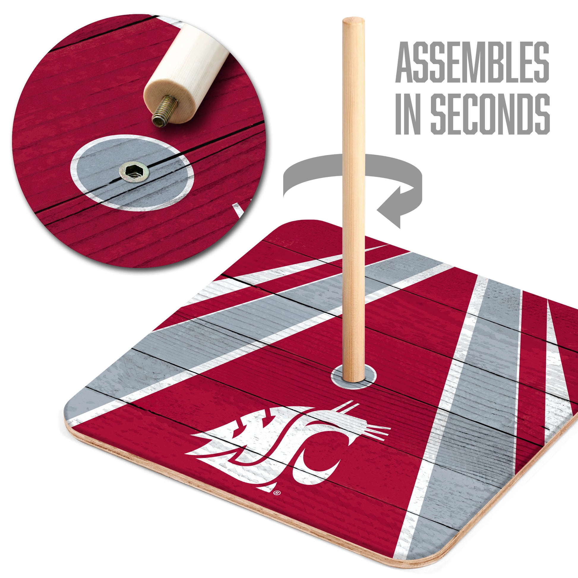 NCAA Washington State Cougars Horseshoe Bag Game