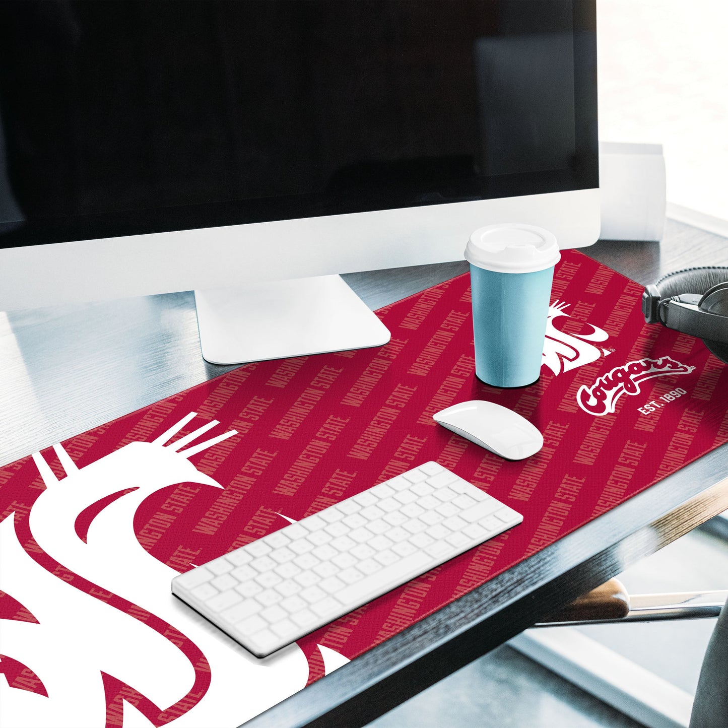 Washington State Cougars Logo Series Desk Pad Alt 2
