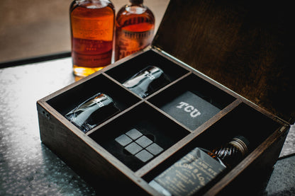 TCU Horned Frogs - Whiskey Box Gift Set