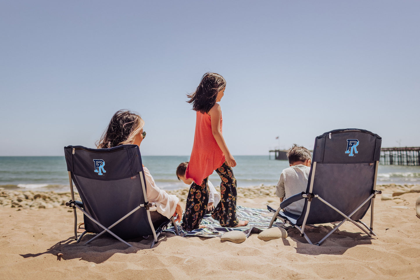 Rhode Island Rams - Tranquility Beach Chair with Carry Bag