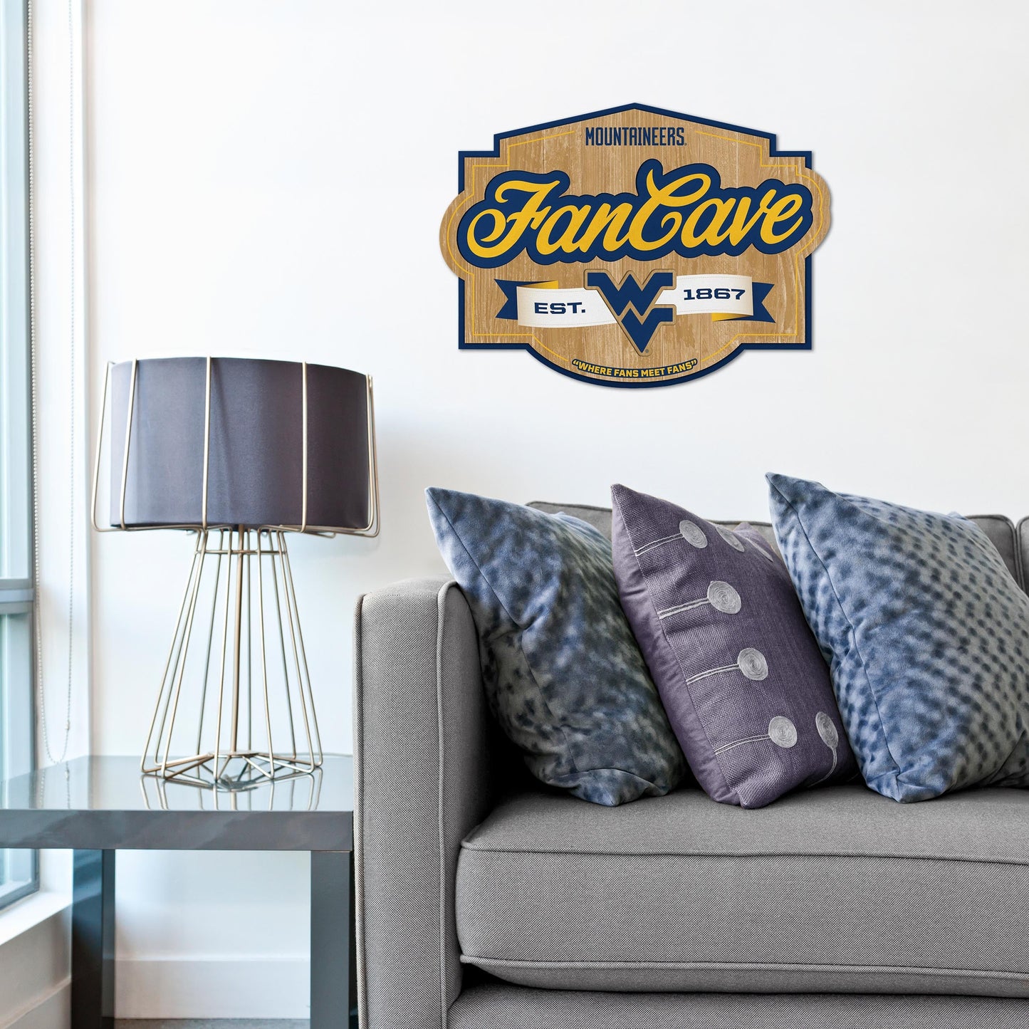 West Virginia Mountaineers Fan Cave Sign Alt 1
