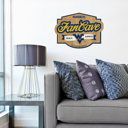 West Virginia Mountaineers Fan Cave Sign Alt 1