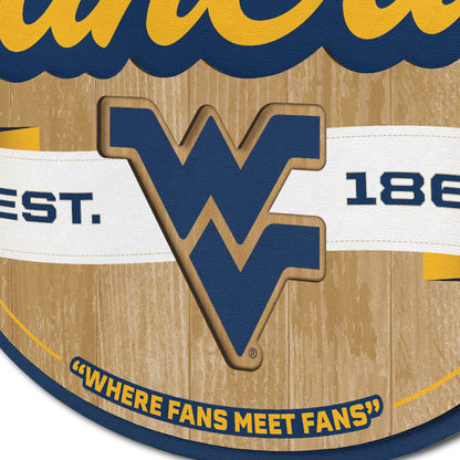 West Virginia Mountaineers Fan Cave Sign Alt 3