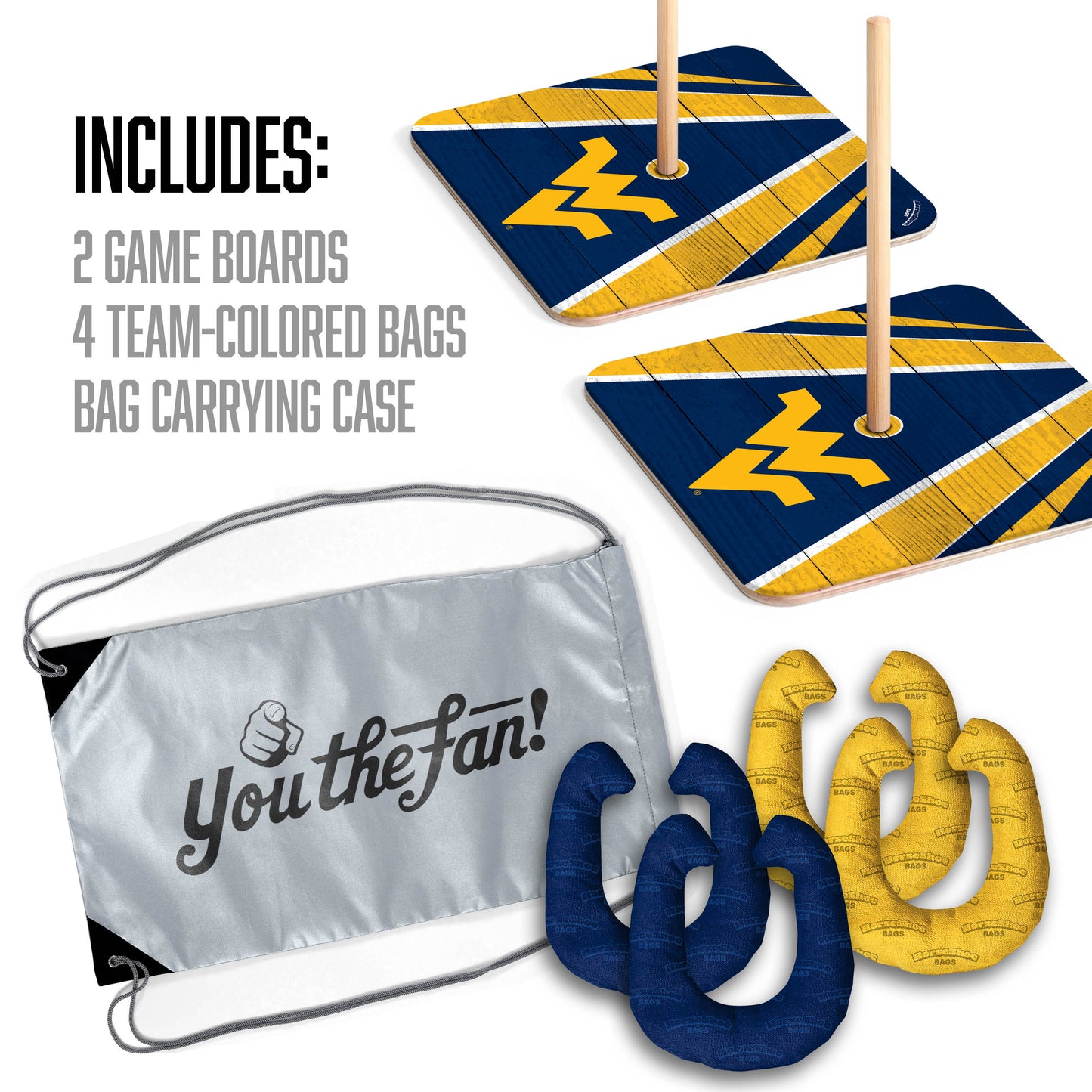 NCAA West Virginia Mountaineers Horseshoe Bag Game