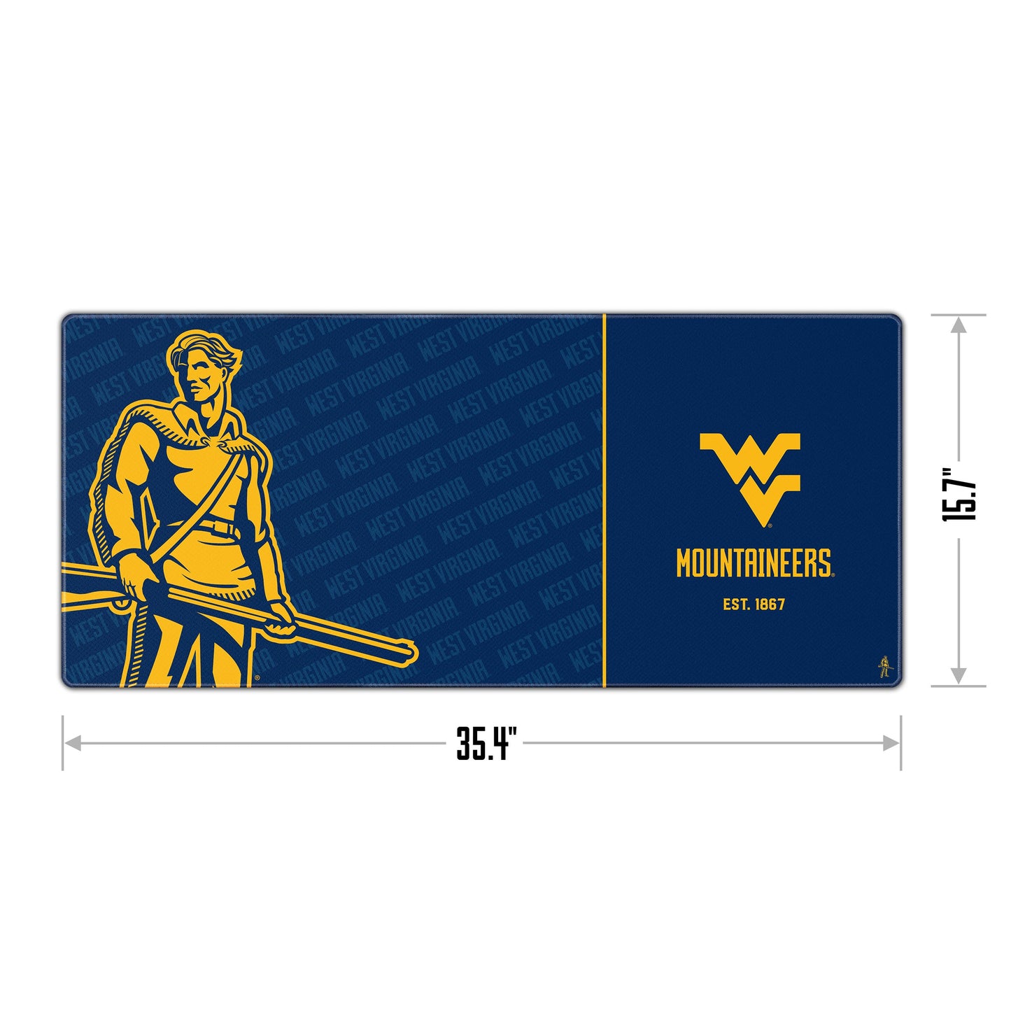 West Virginia Mountaineers Logo Series Desk Pad Alt 1
