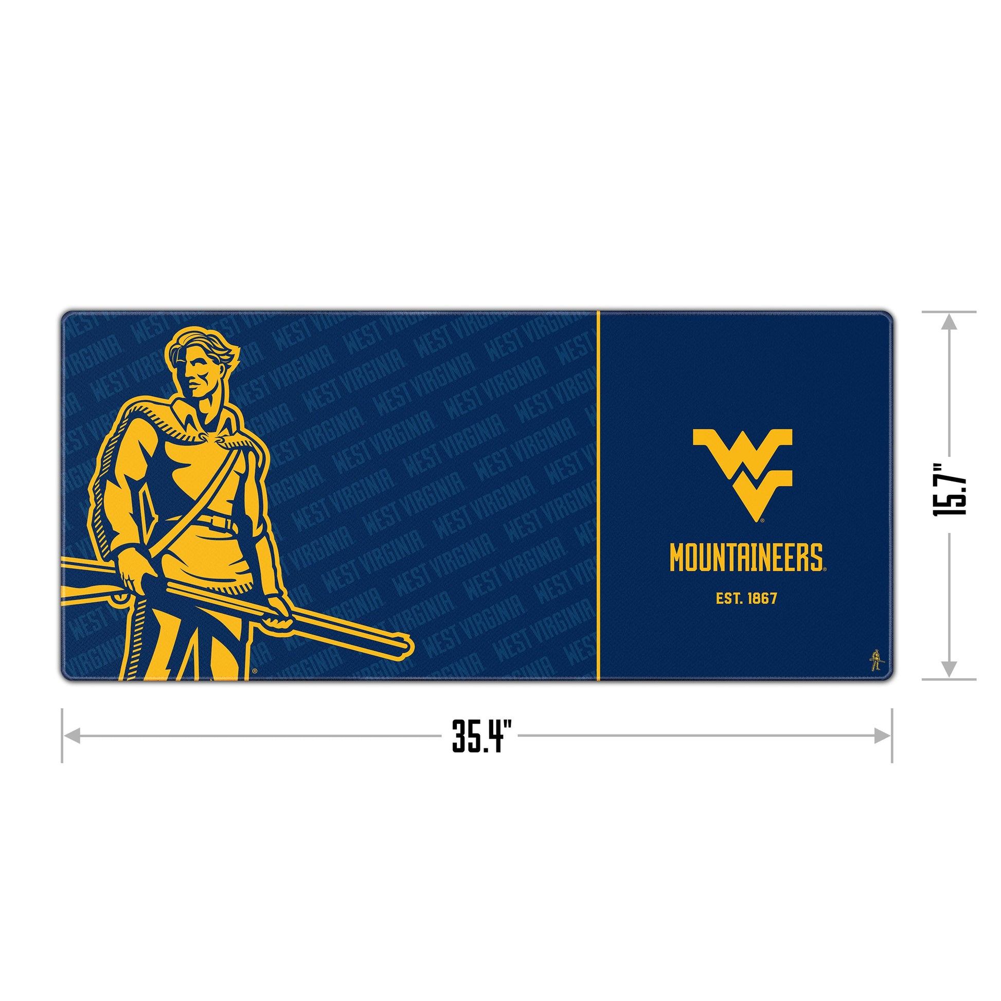 West Virginia Mountaineers Logo Series Desk Pad Alt 1