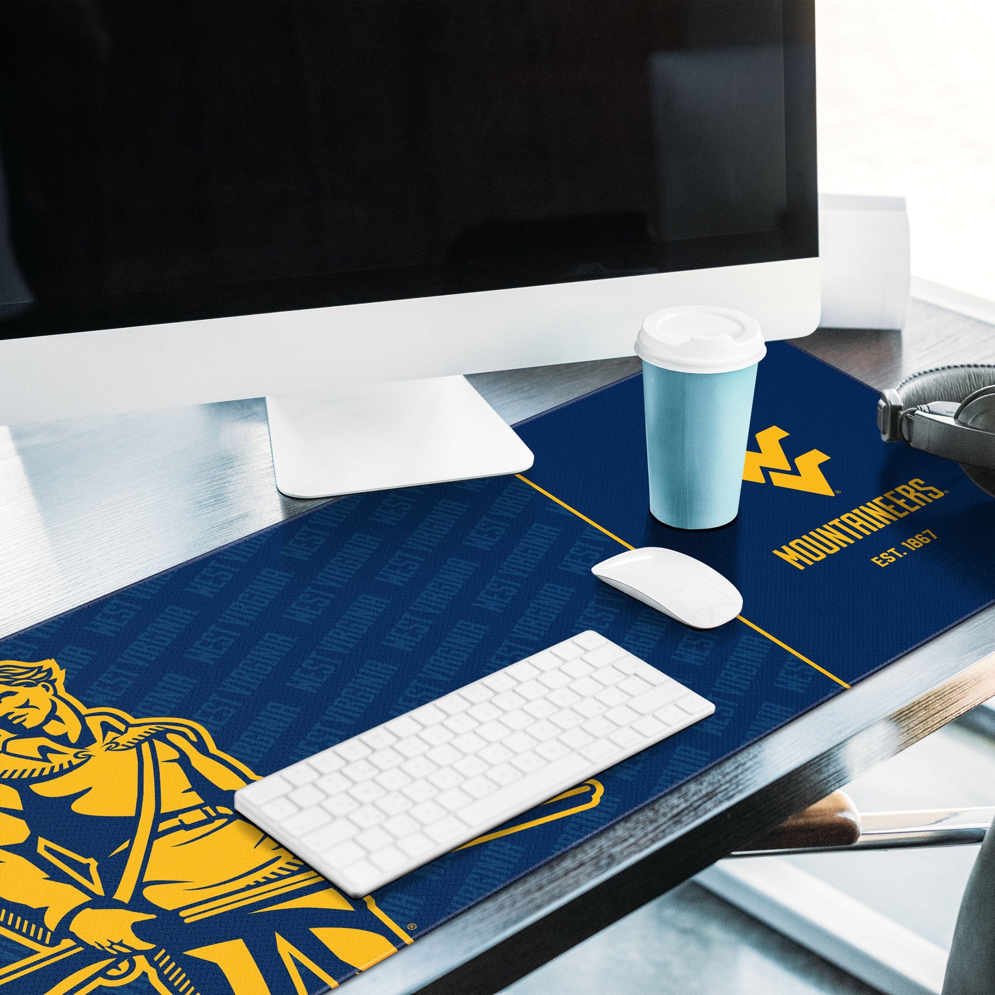 West Virginia Mountaineers Logo Series Desk Pad Alt 2