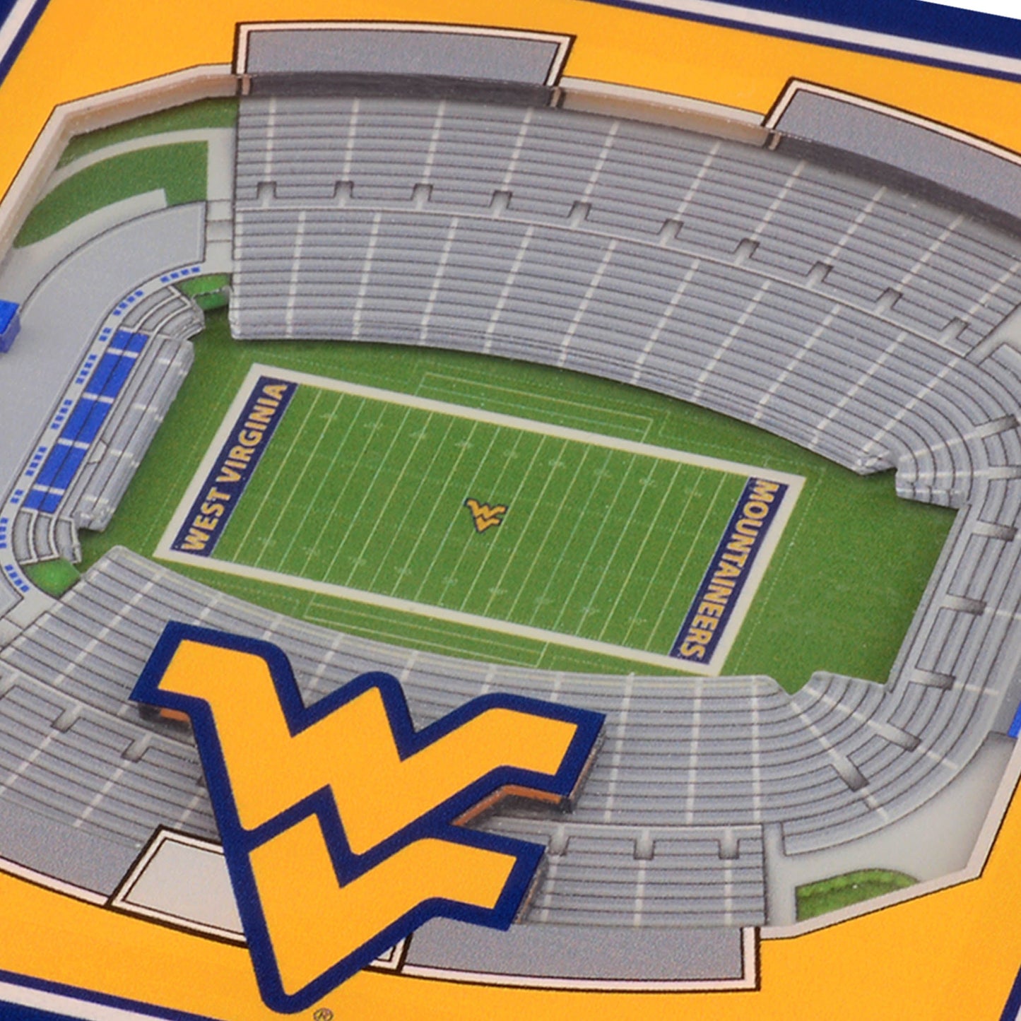 NCAA West Virginia Mountaineers StadiumView Cribbage