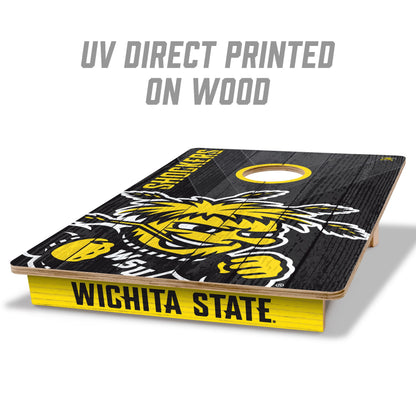NCAA Wichita State Shockers 2' X 3' All-Wood Cornhole Set - Alt 1