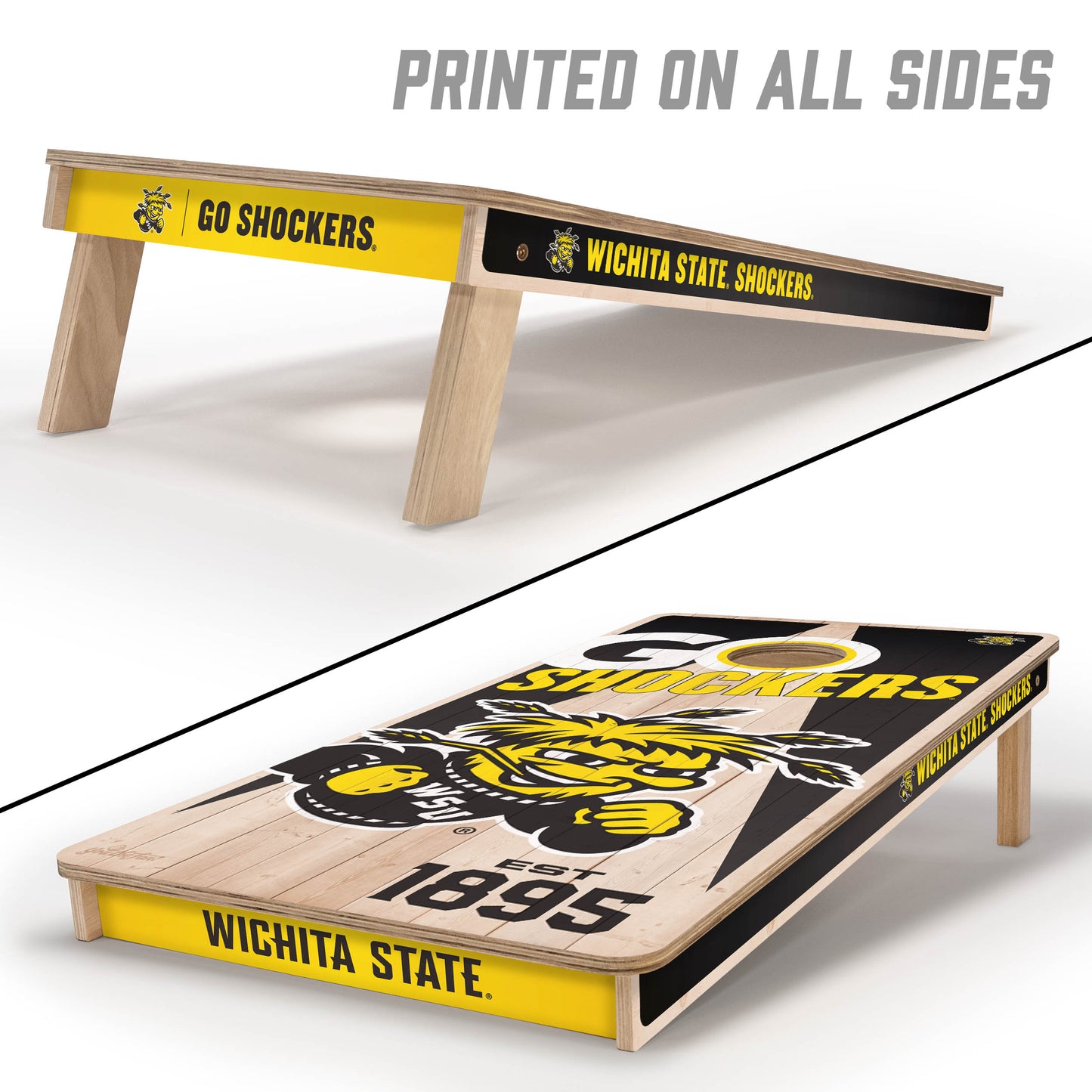 NCAA Wichita State Shockers 2' x 4' Slogan Series Cornhole