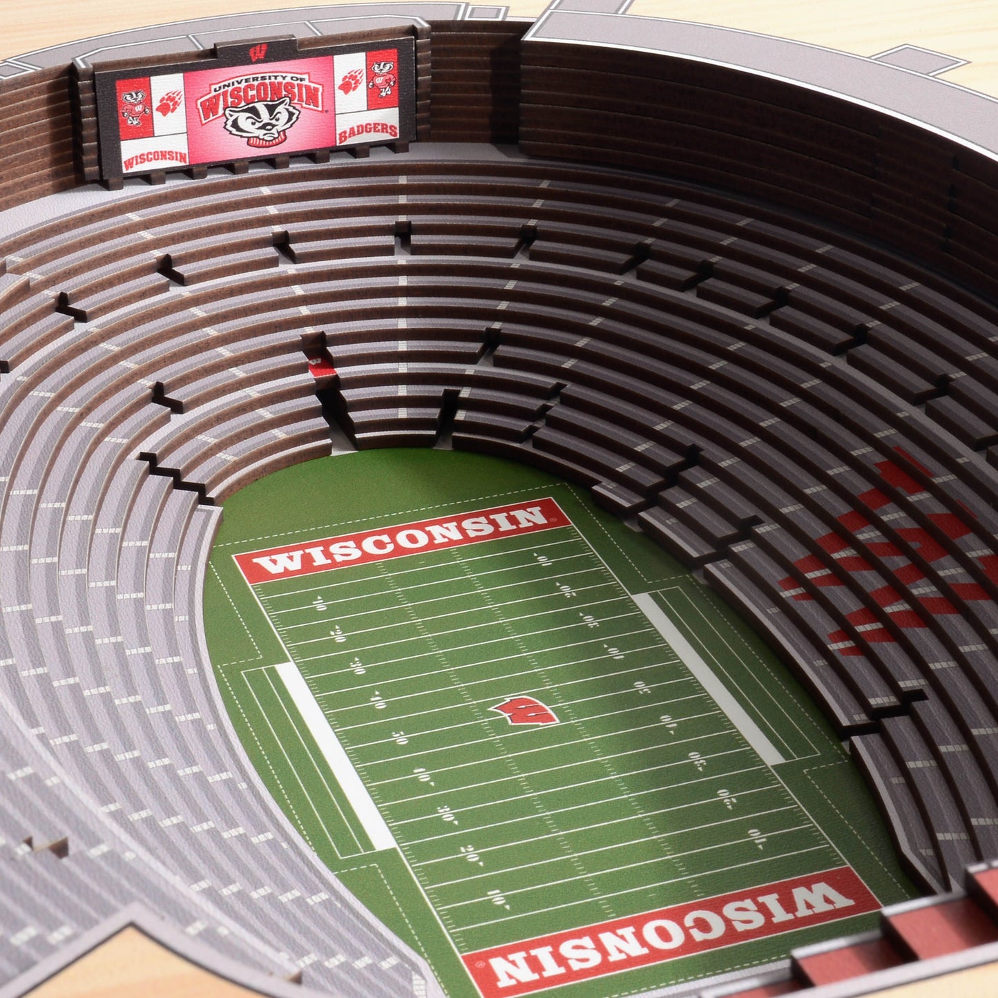 NCAA Wisconsin Badgers 25-Layer StadiumView Wallart