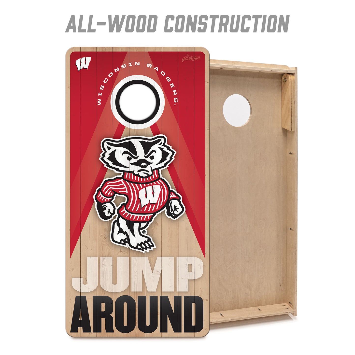 NCAA Wisconsin Badgers 2' x 4' Slogan Series Cornhole