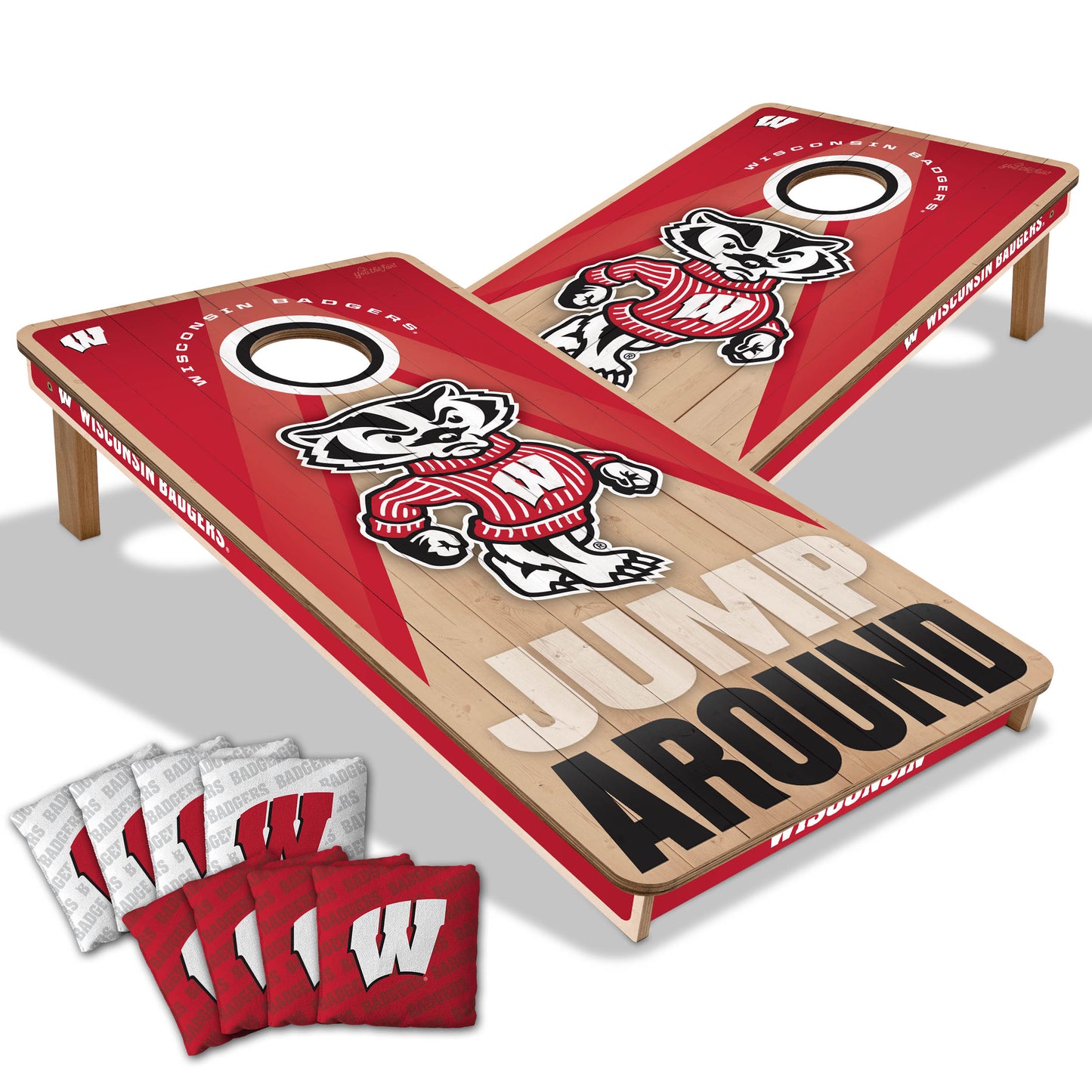 NCAA Wisconsin Badgers 2' x 4' Slogan Series Cornhole